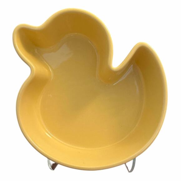 Chantal Yellow Duck 1 Qt. Ceramic Dish Freezer Microwave Oven Dishwasher Safe - Picture 2 of 5